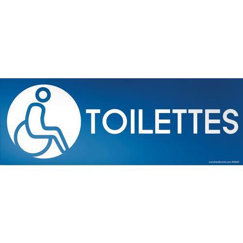 Panneau WC handicapé