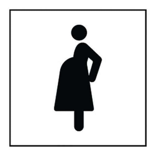 Pictogramme accès prioritaire aux femmes enceintes en Vinyle