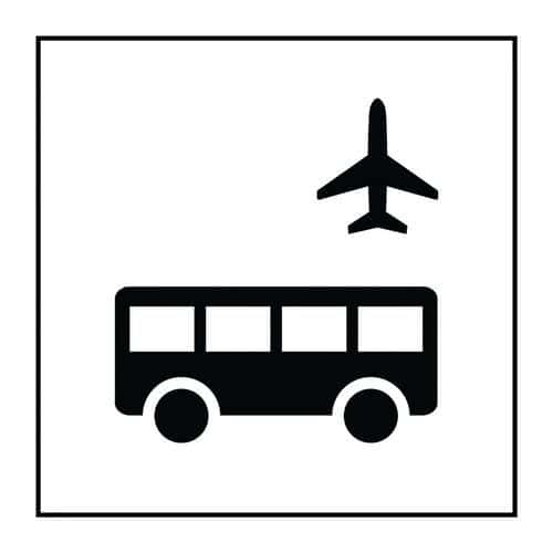 Pictogramme autobus d'aéroport en Vinyle