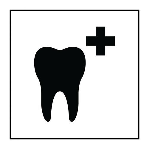Pictogramme soins dentaires en Gravoply