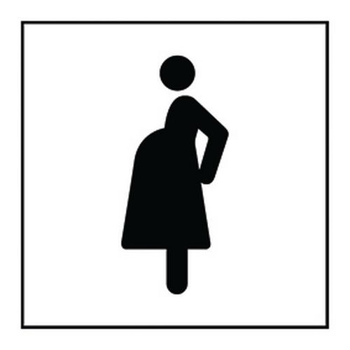 Pictogramme accès prioritaire aux femmes enceintes en Gravoply