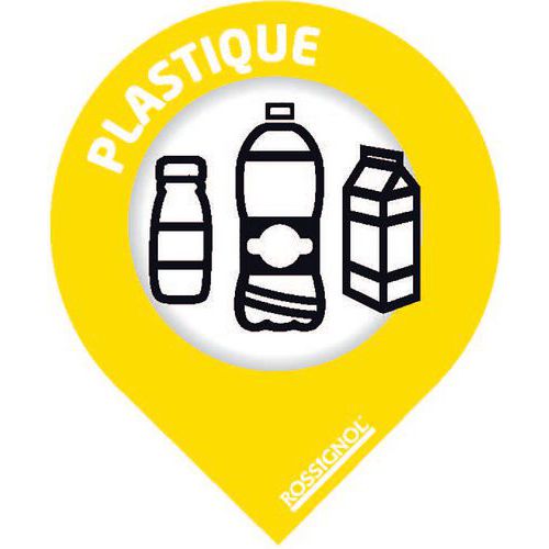 Sticker tri - plastique - jaune colza_Rossignol Pro Sticker tri - plastique - jaune colza_Rossignol Pro