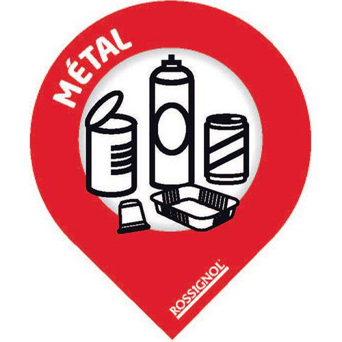 Sticker tri -métal - rouge signalisation_Rossignol Pro