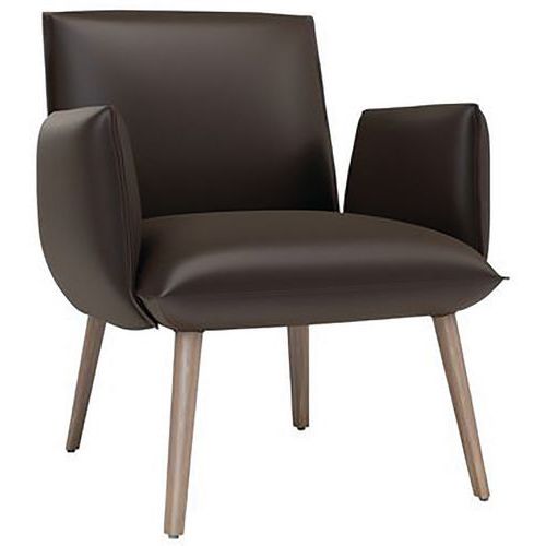 Fauteuil Soda avec accoudoirs et sans bouton