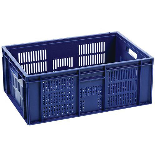 Bac alimentaire Europe parois ajourées - L 400 a 600mm- Manutan Expert