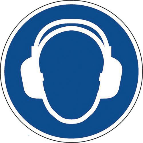 Panneau - Protection auditive obligatoire - Adhésif - Manutan Expert