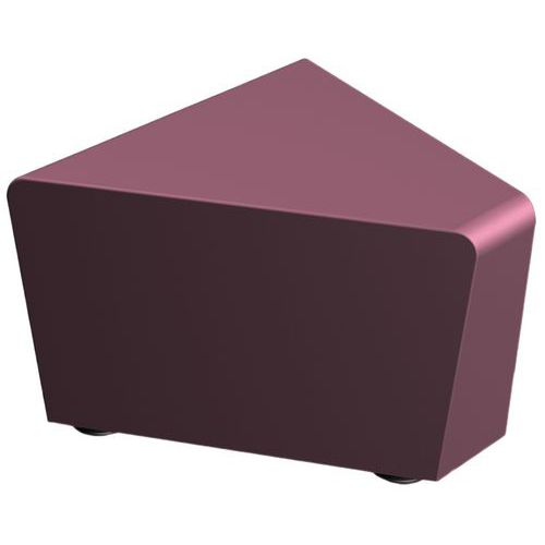 Pouf d'angle Maldiv enduit PVC Sokoa