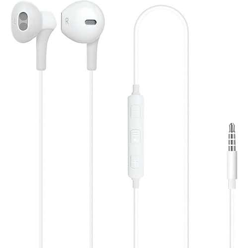 Kit piéton Stéréo pour iPhone 5 et 6 iPad et Android blanc - Moxie