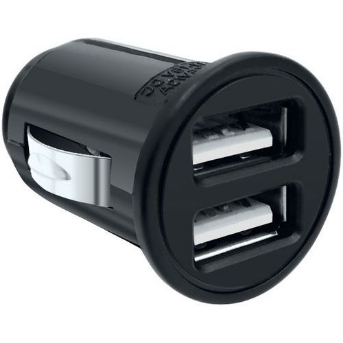Mini chargeur allume-cigare universel avec 2 entrées USB - Moxie Mini chargeur allume-cigare universel avec 2 entrées USB - Moxie
