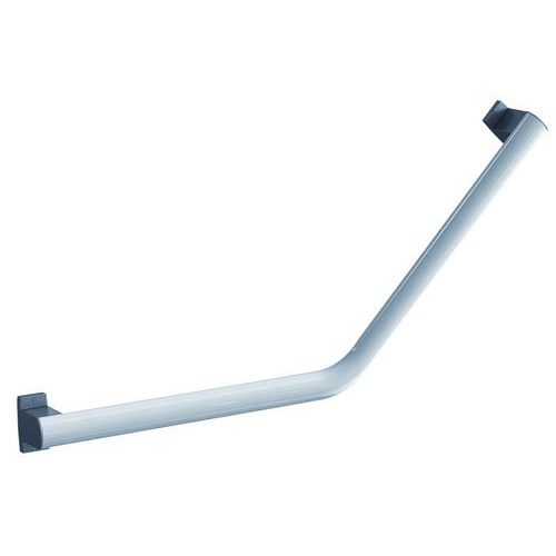 Barre d'appui coudée 135 Design en alu blanc