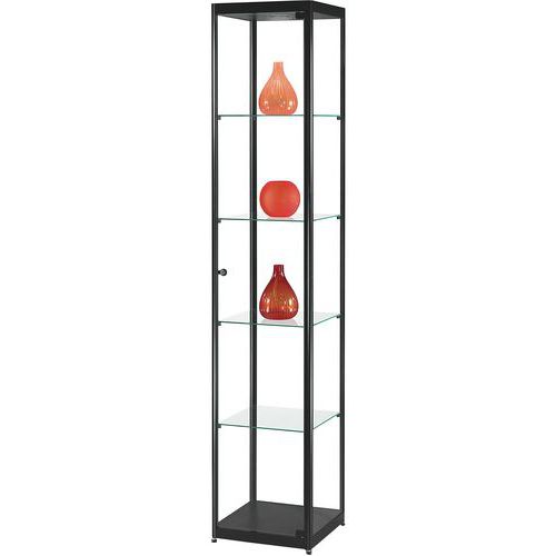 Vitrine d'exposition - 400 x 400 x 2000 mm - Manutan