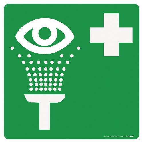 Panneau lavage oculaire