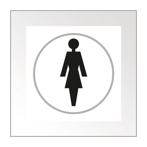Panneaux femme en relief et en braille