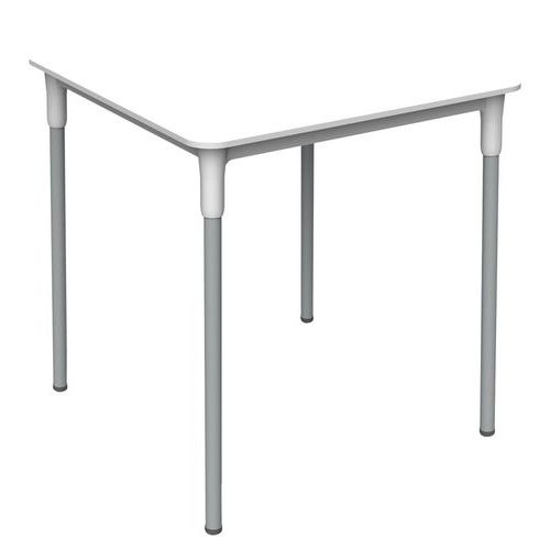 Table ZURICH 70 x 70 cm polypropylène/acier - GARBAR
