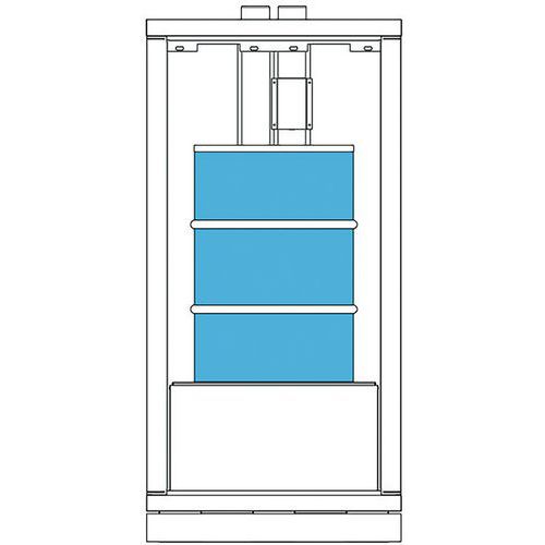 Armoire pour produits inflammables avec fût - Trionyx