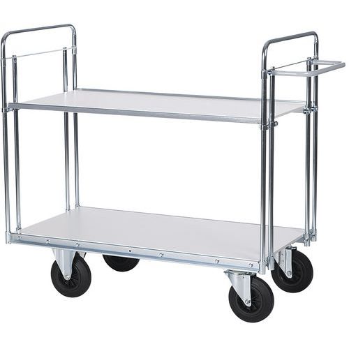 Chariot pour charges lourdes - 2 plateaux - Capacité 500 kg