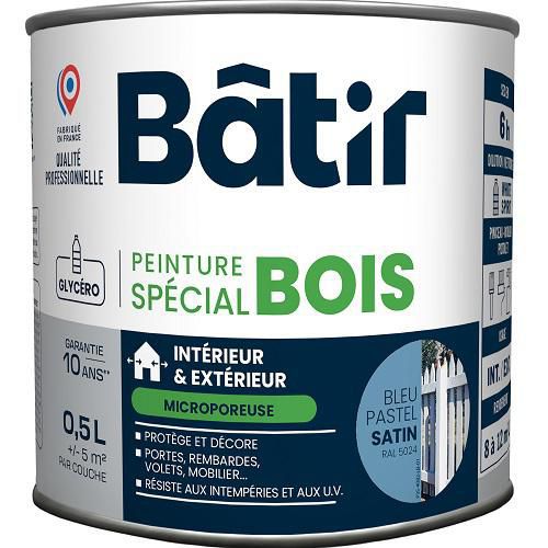 Peinture microporeuse spéciale bois effet satin - Batir