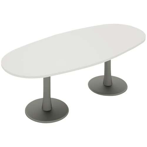 Table de réunion ovale 200 x 110 cm Foska