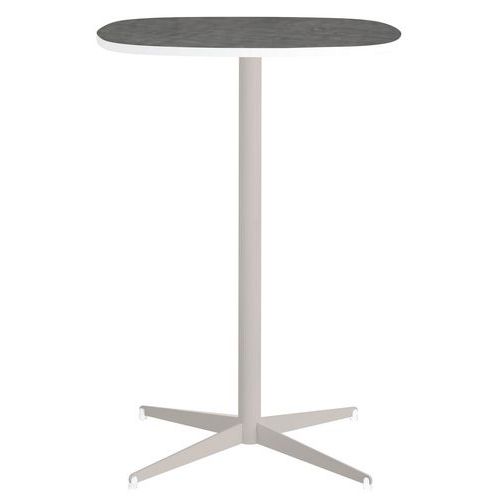 Mange debout Tamaris plateau carré bombé 80 x 80 cm - Clen Mange debout Tamaris plateau carré bombé 80 x 80 cm - Clen