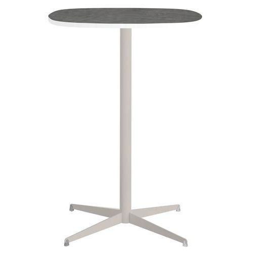 Mange debout Tamaris plateau carré bombé 80 x 80 cm - Clen Mange debout Tamaris plateau carré bombé 80 x 80 cm - Clen