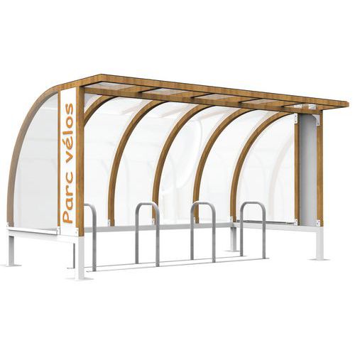 Abri vélos Bois de Cené avec module support vélo