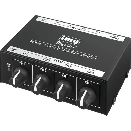 Amplificateur Casque Stéréo 1 x 4 IMG Stage Line PPA-4