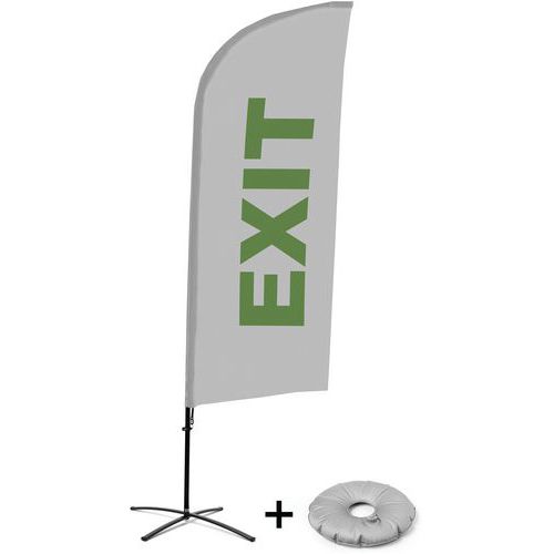 Beach flag avec pied en croix Sortie - Anglais - Showdown Displays