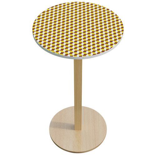 Guéridon haut Woody décor - Manutan Expert