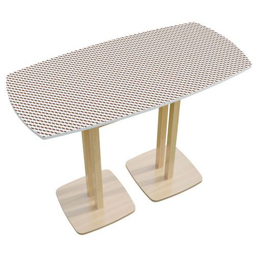 Table de réunion haute 6 personnes Woody décor - Manutan Expert Table de réunion haute 6 personnes Woody décor - Manutan Expert