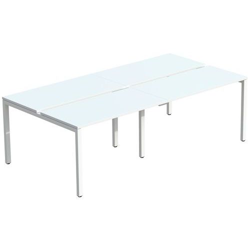 Bureau droit 4 places Bench Easy Office Paperflow Bureau droit 4 places Bench Easy Office Paperflow