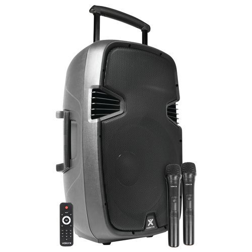 Système amplifié portable SPJ-PA9 12 et 15 2 UHF/USB/MP3  Vonyx