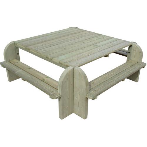 Table-bancs carrée Elite CIHB