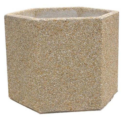 Jardinière béton hexagonale - Manutan Expert