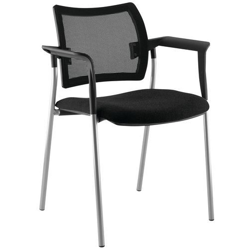 Fauteuil visiteur Tendance dossier résille Sokoa