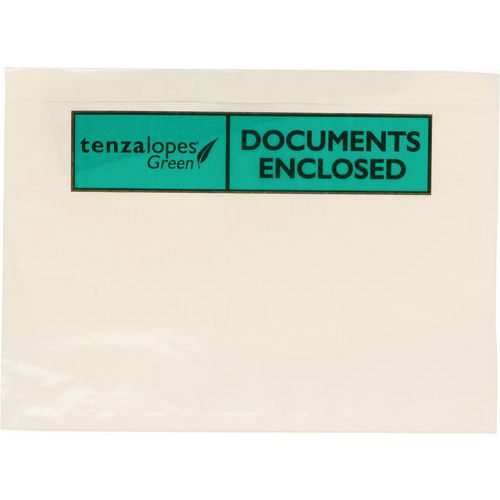 Pochettes à documents en papier kraft autocollantes - Blanc - A4-A6