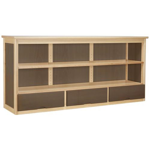 Crédence 2 étagères 2 ou 3 tiroirs pour buffet Parady 2 ou 3 portes Sunset Creation