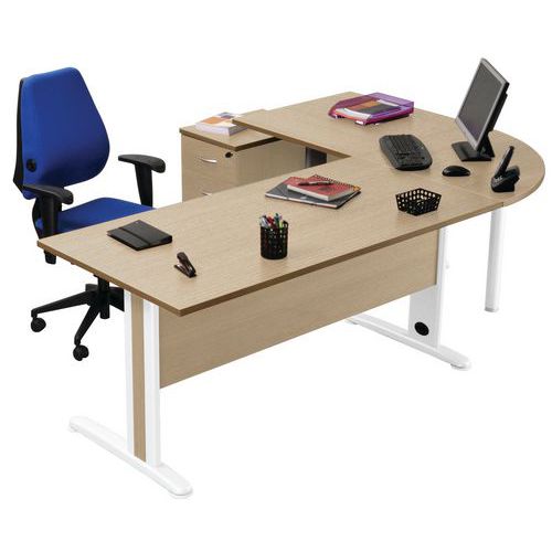 Pack bureau droit Quatuor 160cm + angle+ bureau 80cm+caisson Manutan Expert Pack bureau droit Quatuor 160cm + angle+ bureau 80cm+caisson Manutan Expert