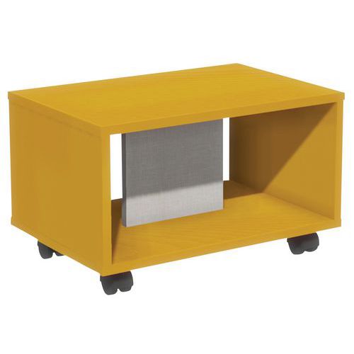 Table basse Identité sur roulettes - Manutan Expert
