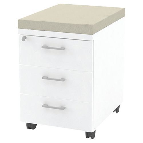 Caisson 3 tiroirs avec coussin Quadrifoglio