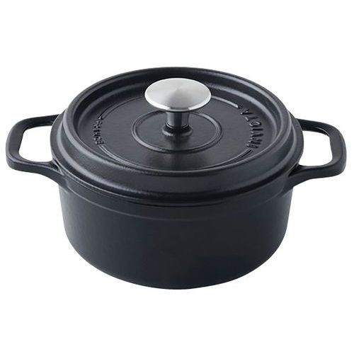 cocotte en fonte ronde 26 cm -INVICTA- Noire cocotte en fonte ronde 26 cm -INVICTA- Noire