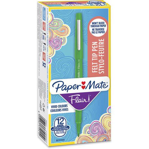 Boîte de 12 stylos feutre Flair® - Papermate