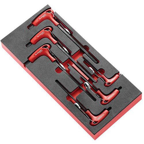 Module mousse 6 clés 6 pans en T - SLS Module mousse 6 clés 6 pans en T - SLS