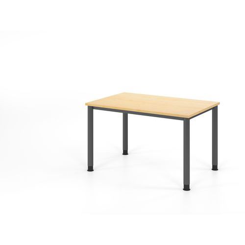 Bureau à 4 pieds ronds - 120x80 cm - Hammerbacher