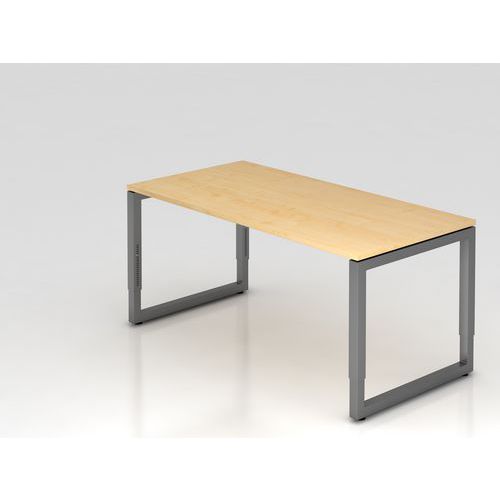 Bureau avec pieds en O carré - 160x80 cm - Hammerbacher