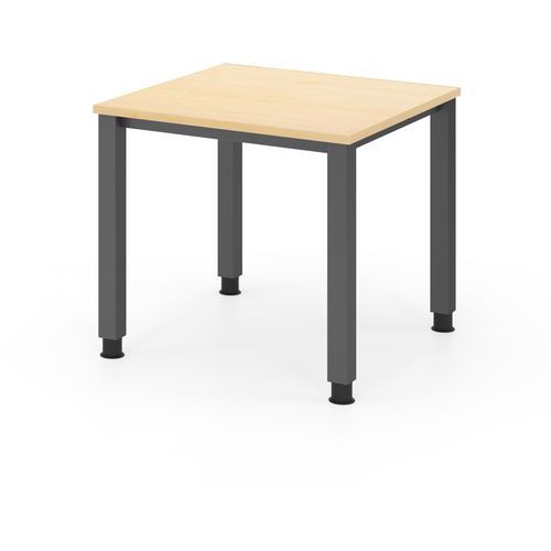 Bureau carré à 4 pieds carrés - 80x80 cm - Hammerbacher