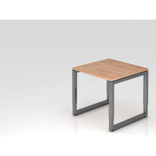 Bureau carré avec pieds en O - 80x80 cm - Hammerbacher