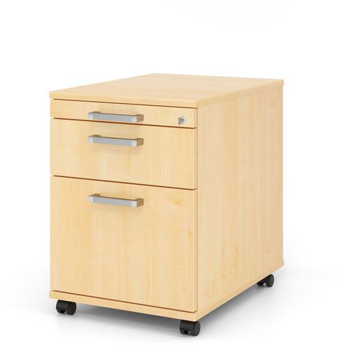 Caisson mobile archives avec poignées chromées - P 58cm - Hammerbacher