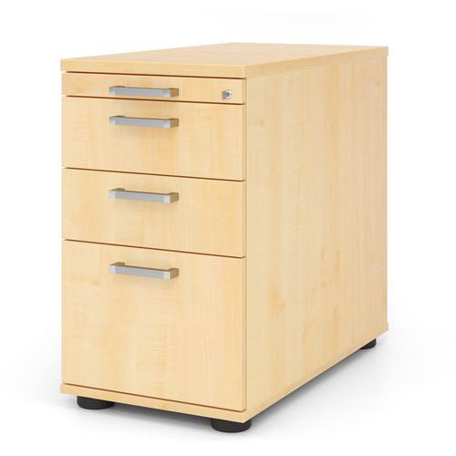 Caisson pour archives avec poignées chromées - P 80 cm - Hammerbacher
