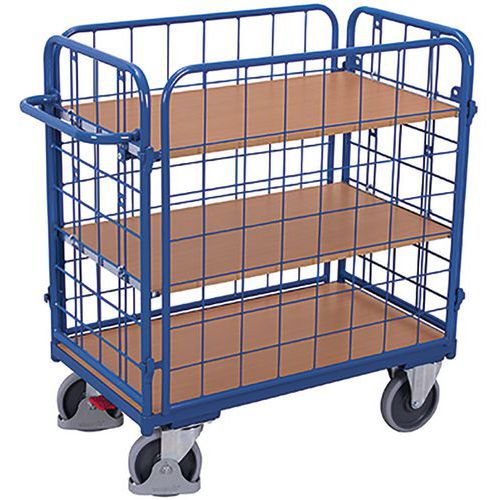 Chariot à étagères bas