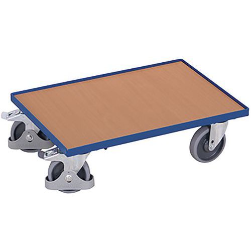 Plateau roulant modulaire Euro avec plateau (rebord de 10 mm)